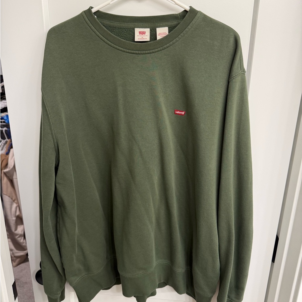 Levi's Men's Olive Crewneck Sweater